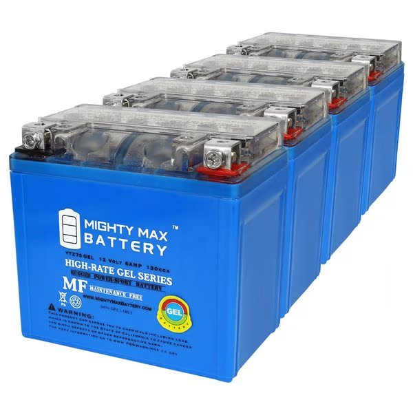 YTZ7SGEL 12V 6AH GEL Replacement Battery compatible with Adventure Power YTZ7S - 4PK, Mighty Max Battery, Mfr#: MAX4007624